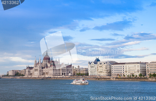 Image of Budapest parliament view