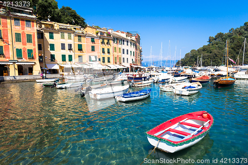 Image of Portofino, Italy - Summer 2016 - view from the sea