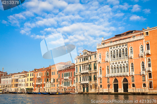 Image of 300 years old venetian palace facade from Canal Grande