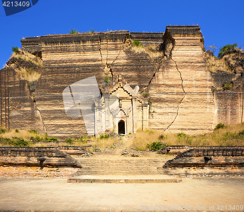 Image of Mingun Pahtodawgyi Temple in Mandalay, Myanmar