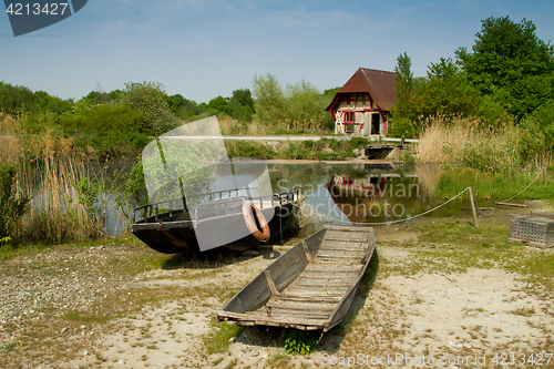 Image of Boat at the ecomusee in Alsace