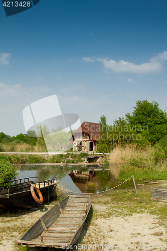 Image of Boat at the ecomusee in Alsace