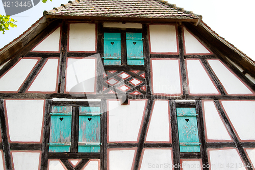 Image of Half timbered house at the ecomusee in Alsace