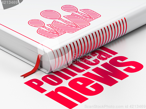 Image of News concept: book Business People, Political News on white background
