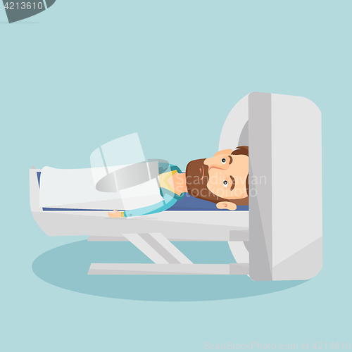 Image of Magnetic resonance imaging vector illustration.