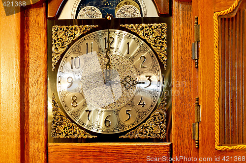 Image of Old wooden clock