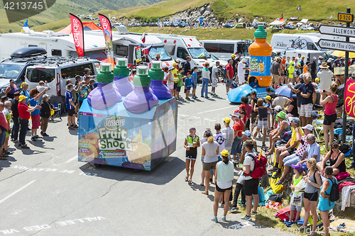 Image of Teisseire Caravan in Alps - Tour de France 2015