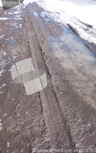Image of dirty road