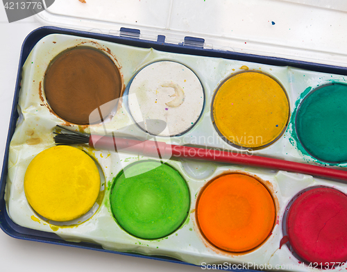 Image of watercolor palette