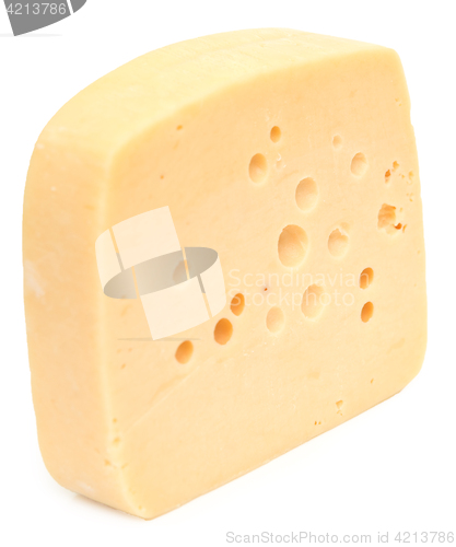 Image of cheese on white