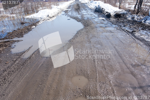 Image of dirty road