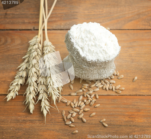 Image of flour and wheat