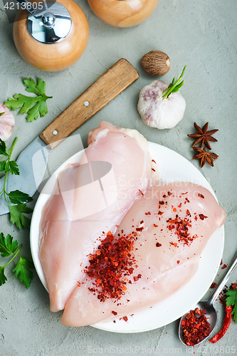 Image of raw chicken fillet