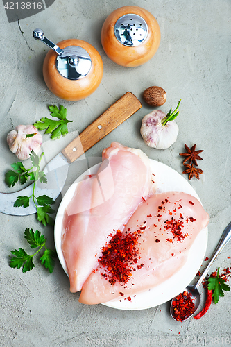 Image of raw chicken fillet