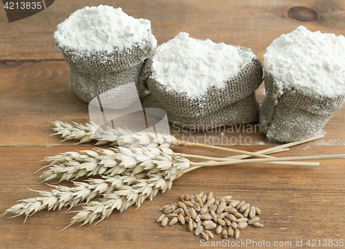 Image of flour and wheat