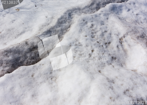 Image of dirty snow