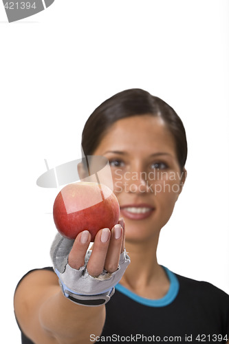 Image of Offering an apple