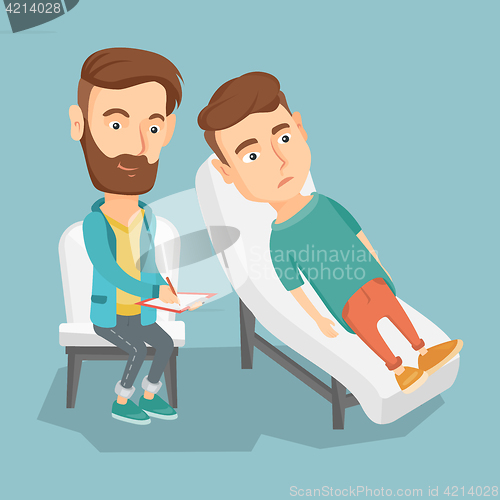 Image of Psychologist having session with patient.