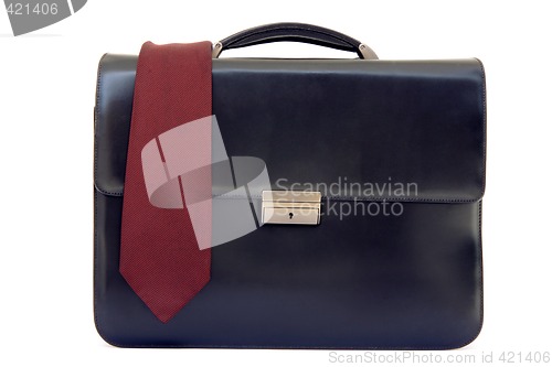 Image of briefcase and tie