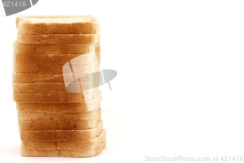 Image of toast bread with copy-space