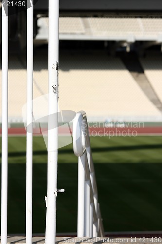 Image of gate and stadium