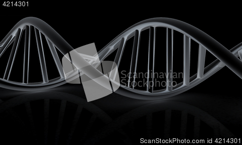 Image of DNA structure model. 3d illustration