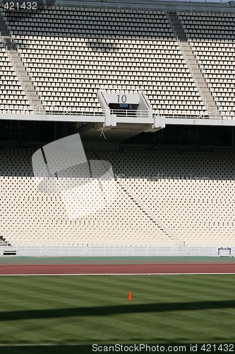 Image of empty stadium gate