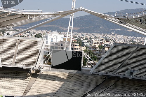Image of olympic stadium monitor
