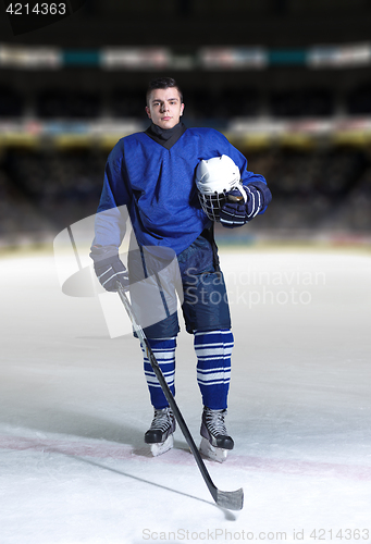 Image of hockey player portrait