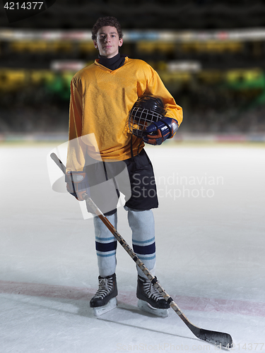 Image of hockey player portrait