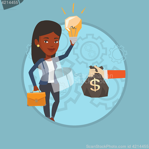 Image of Successful business idea vector illustration.