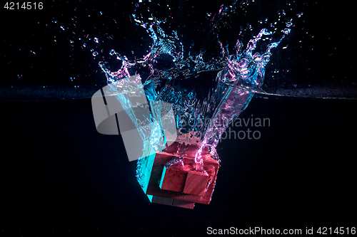 Image of Water splash with puzzle effect