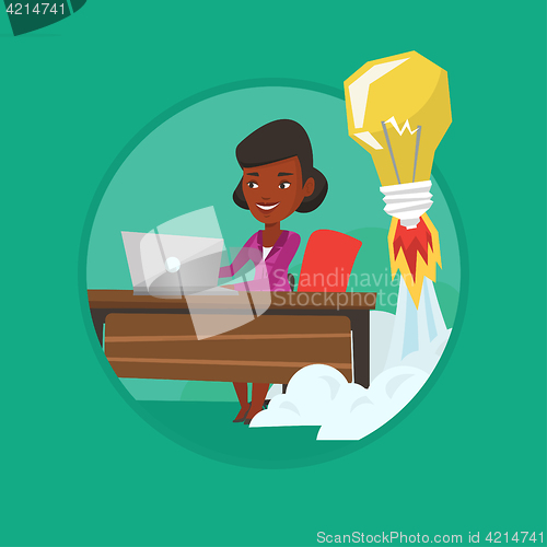 Image of Successful business idea vector illustration.