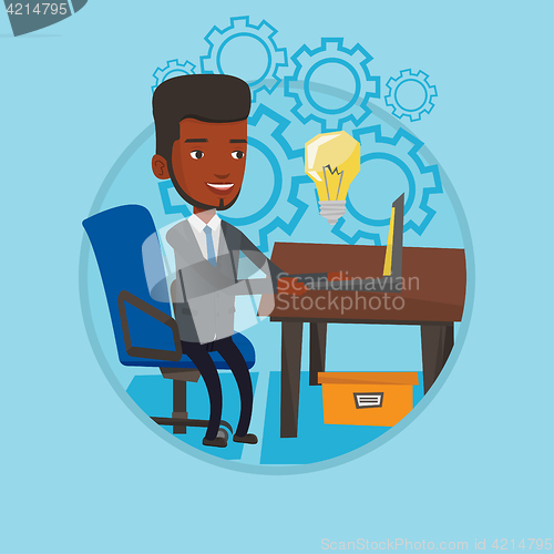 Image of Successful business idea vector illustration.