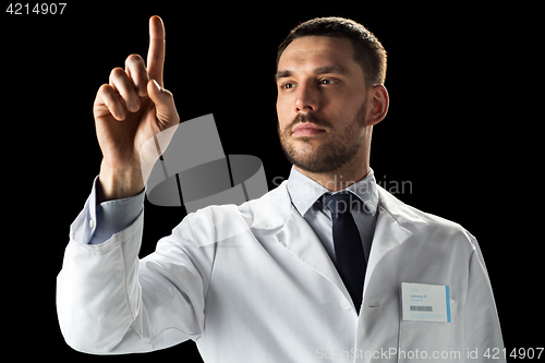 Image of doctor or scientist in white coat