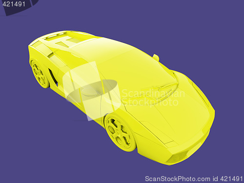 Image of amazing gold car