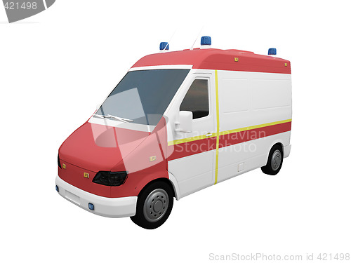 Image of AmbulanceEU isolated front view 02