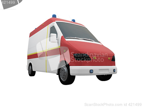 Image of AmbulanceEU isolated front view 03