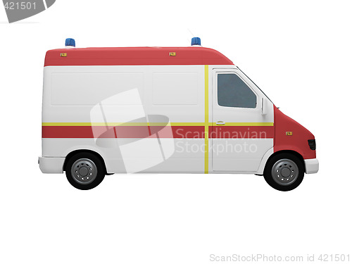 Image of AmbulanceEU isolated side view