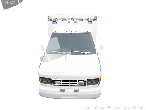Image of AmbulanceUS isolated front view 01
