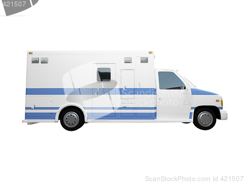 Image of AmbulanceUS isolated side view