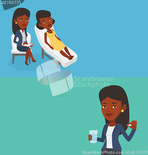 Image of Two medical banners with space for text.