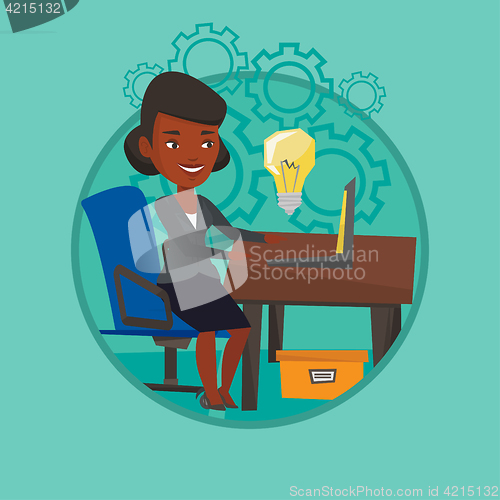 Image of Successful business idea vector illustration.