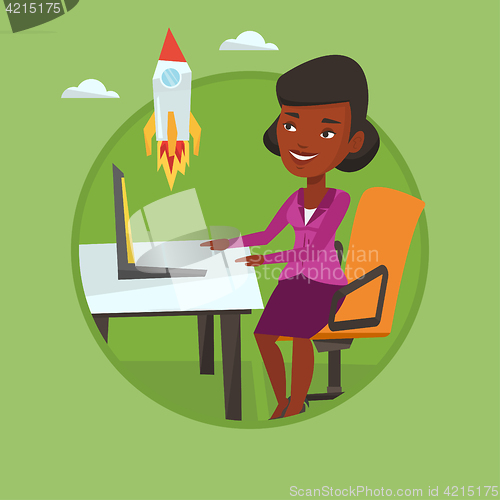 Image of Business start up vector illustration.