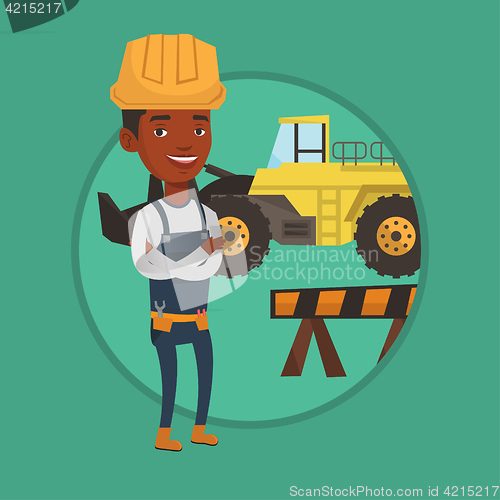 Image of Confident builder with arms crossed.