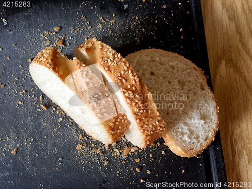 Image of freshly baked bread slices