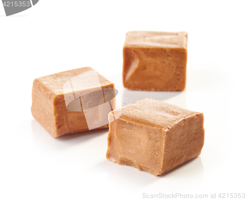 Image of pieces of caramel candies