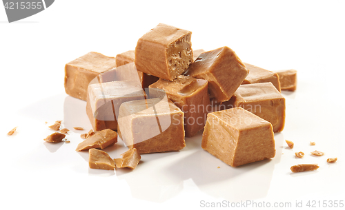 Image of Heap of caramel candies