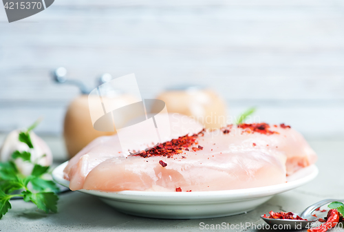 Image of raw chicken fillet