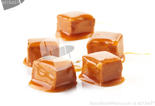 Image of pieces of caramel candies